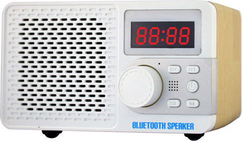 5W Rechargeable Bluetooth Speakers Indoor / Outdoor With Alarm Clock Function