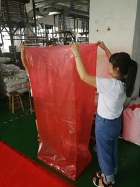 Κίνα Βιοδιασπάσιμη βαρέων καθηκόντων σαφής εκτύπωση όφσετ κόκκινου χρώματος πλαστικών τσαντών εργοστάσιο